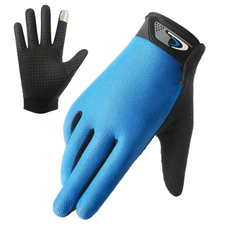 Summer Men Outdoor Riding Gloves Full Finger Fishing Gloves Women's Touchscreen Angling Anti-Slip Sun-Proof Fitness Gloves