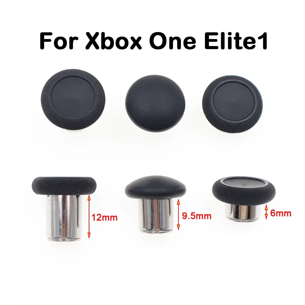 1 paio di pulsanti in metallo a forma di fungo per controller Xbox One Elite Series 1, accessori per tasti alti, medi e bassi