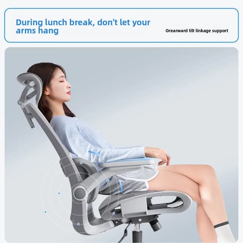 Sedia ergonomica robusta Sedia da ufficio Protezione per la vita Sedia per computer Sedia da gioco Sedile posteriore per dormitorio