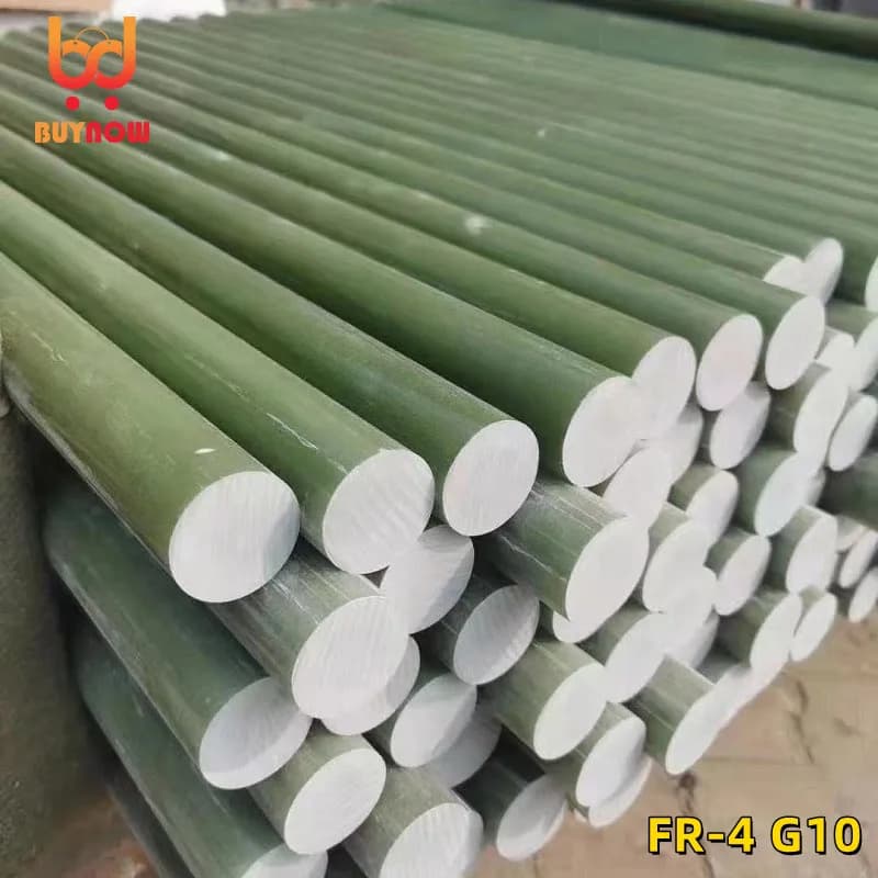 6/8/10/20/25/30/40/45mm Imported FR4 Insulating rod G10 Epoxy rod Clear Green Glass Fiber Edge Glass Fiber Rod Epoxy resin rod