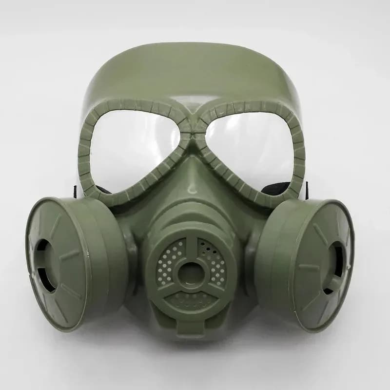 Maschera tattica Cosplay Maschere antigas tattiche Airsoft BB Gun CS Abbigliamento cosplay Protezione Maschera antigas a pieno facciale Cranio Cinghia regolabile