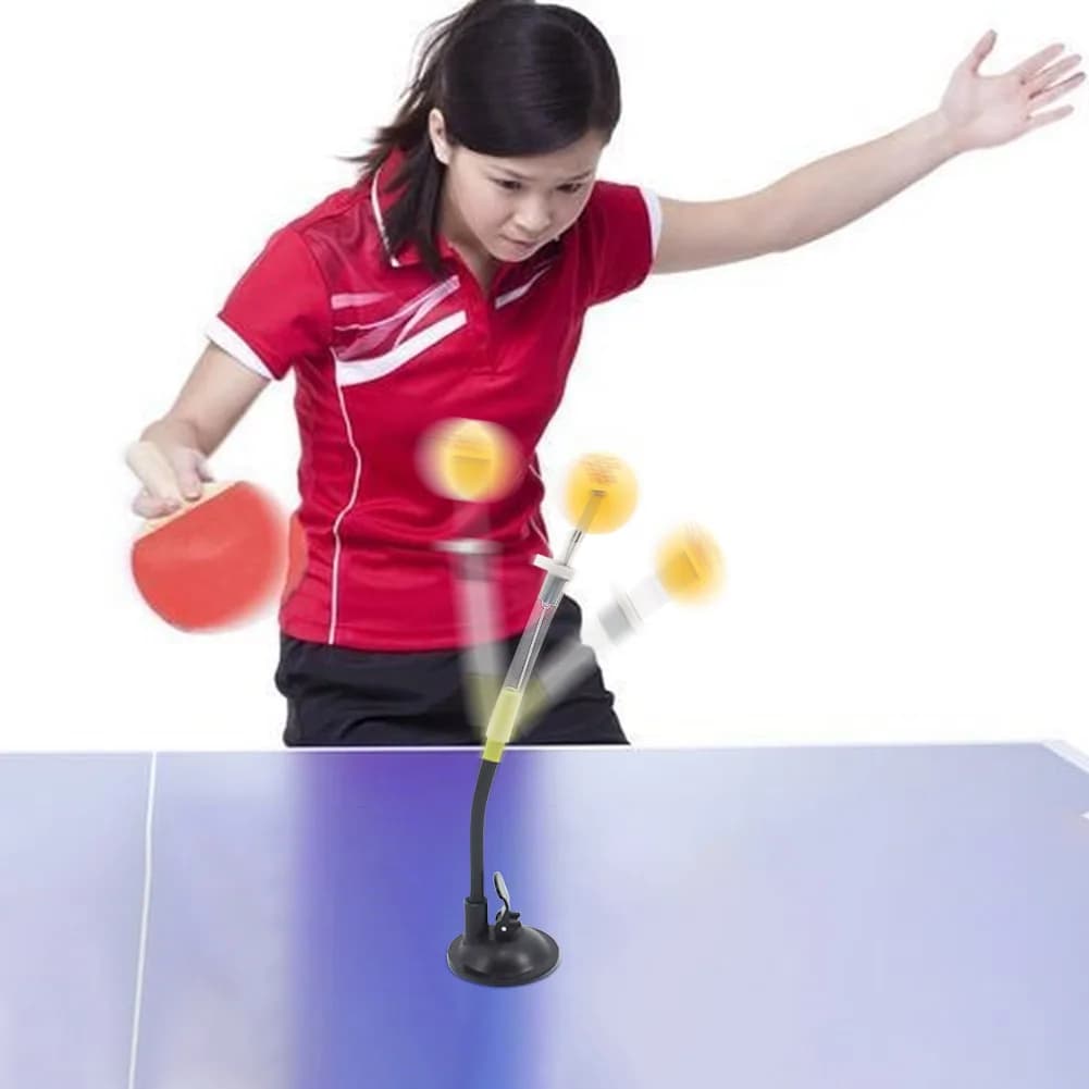 Robot da allenamento per ping pong a ventosa, macchina per l'allenamento di tiro e movimento della palla da ping pong per esterni
