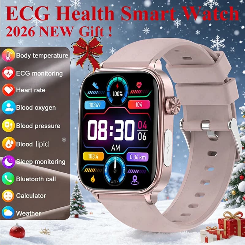 2026 New Management of Health Astute of the ECG PPG Supervisory Heads of Composition Body Blood Pressure Lipids Urious Acid Women's Watching Men