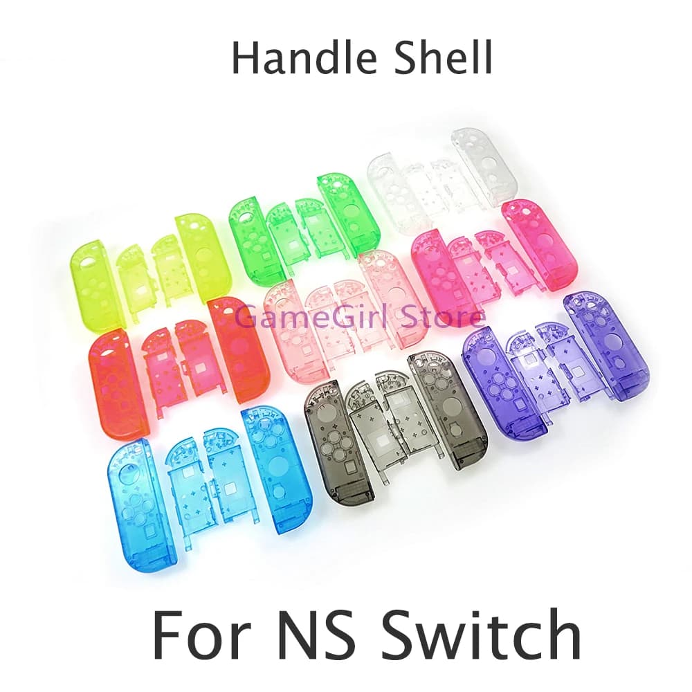 20sets For NS Nintendo Switch Joy-Con Transparent Protective Case Cover Clear Plastic Handle Housing Shell