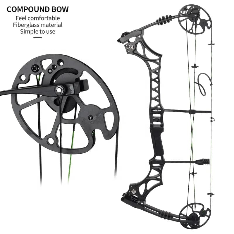 Arco composto Tiro con l'arco Tiro con l'arco Prodotti da caccia M129 Magnalium Attrezzatura per arco e frecce composita per giovani regolabili