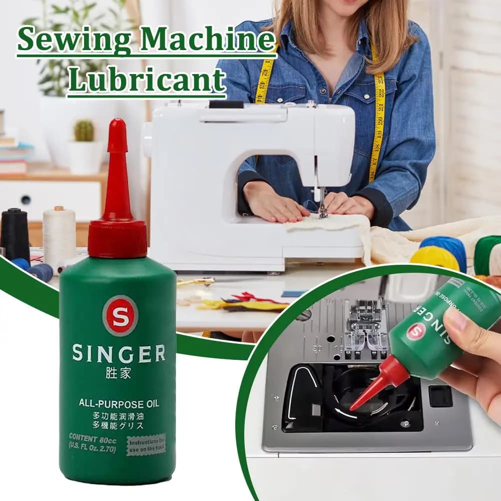 Olio per Macchine da Cucire 1 Pezzo Originale Importato Lubrificante Multifunzionale Bianco Inodore Trasparente Antiruggine per Uso Domestico e Industriale