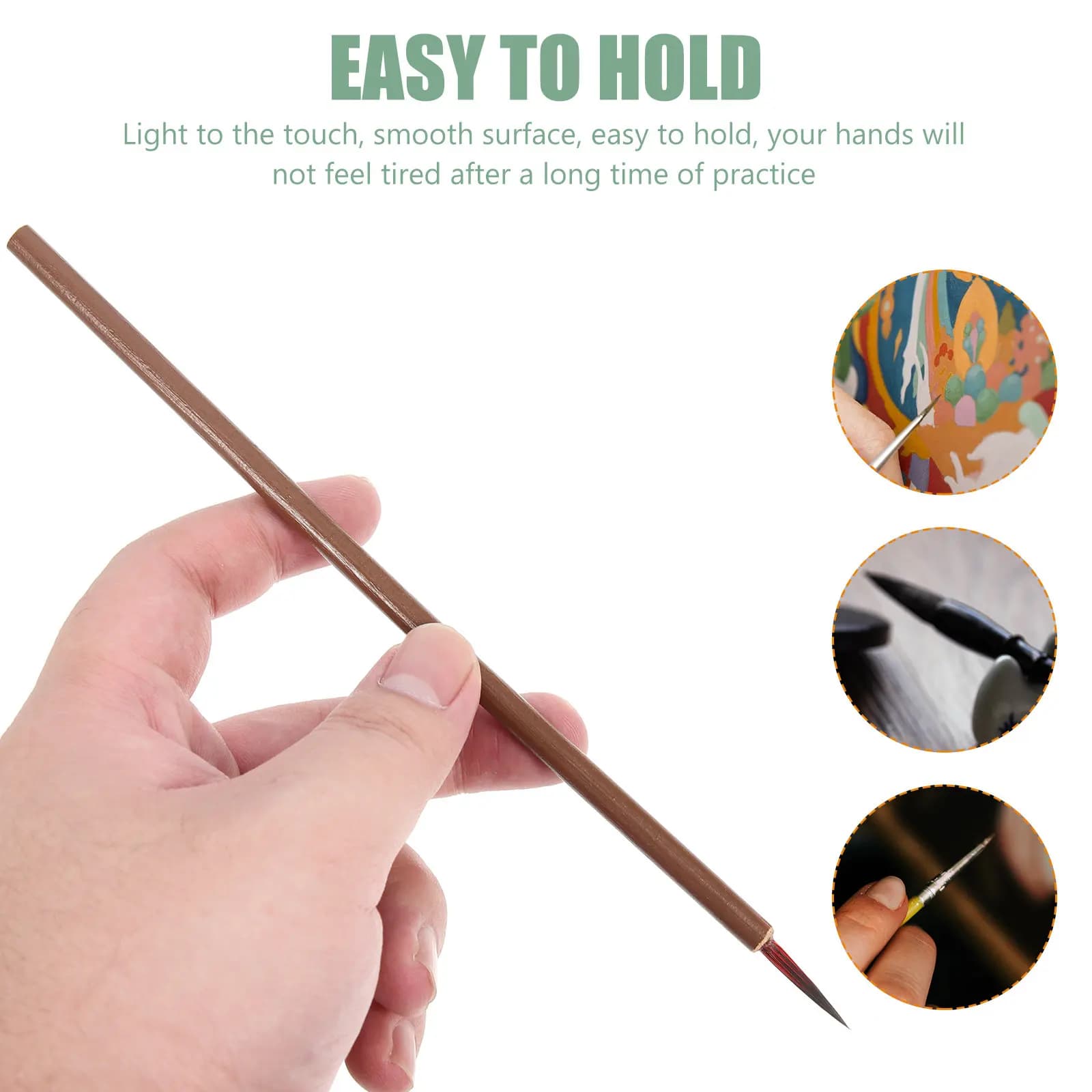15Pcs Chinese Calligraphy Brush Set Premium Sturdy Portable Writing Painting Tool for Beginners Students Artists