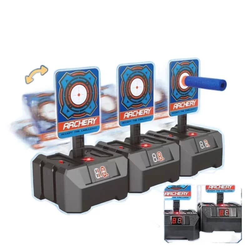 Giocattoli Bersaglio con Registrazione Automatica 1-n, Pistola Giocattolo con Palline Morbide in EVA per Bambini, Tavola da Tiro per Nerf CS GO, Regalo per Ragazzi