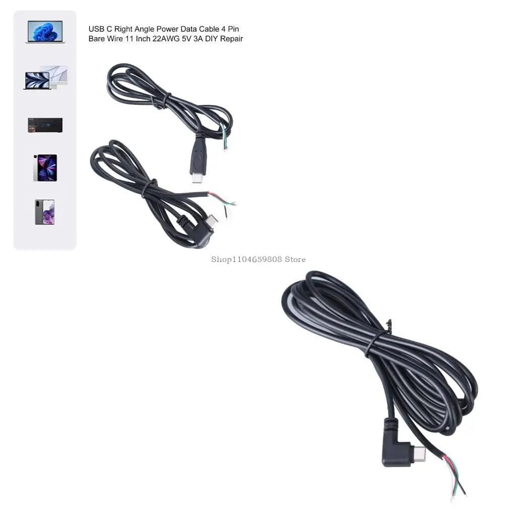 Testa dritta del cavo del cavo alimentazione C USB maschi