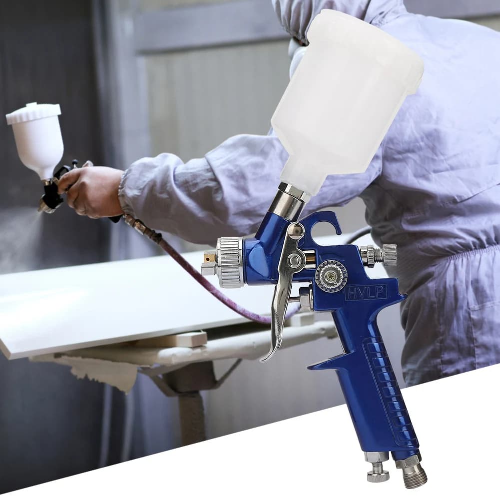 Furniture Spray Gun Gravity Car Spray Gun Oil Painting Pneumatic European Type Connector Oil Paint Spray Gun