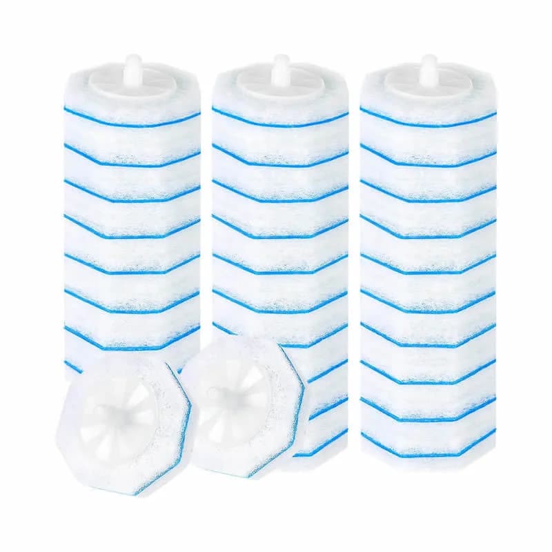 2026New Model Disposable Toilet Brush Replacement Head, Universal Sponge With Base, No Dead Corners, Complete Set