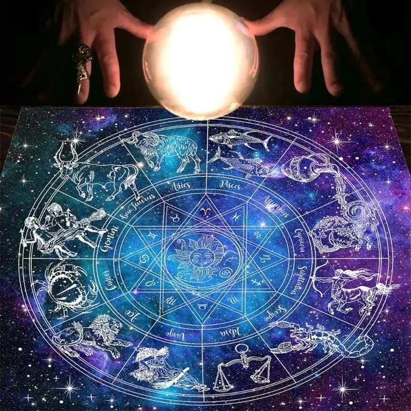 60x60 Tarocchi Tavolo Altare Panno Metafisico Gioco Da Tavolo Zerbino Pendolo Divinazione Altare Tovaglia Carte Da Gioco Da