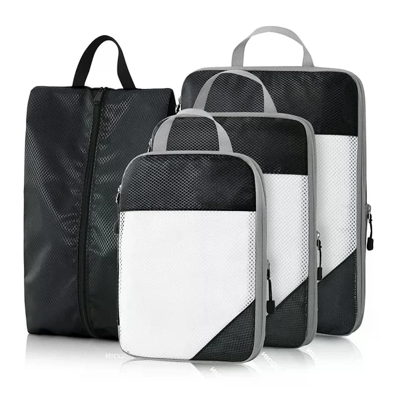 3/5Pcs/Set Travel Compression Bag Luggage Organizer Travel Pouch Packing Cubes for Travel Bag Organizer Travel Storage Bag