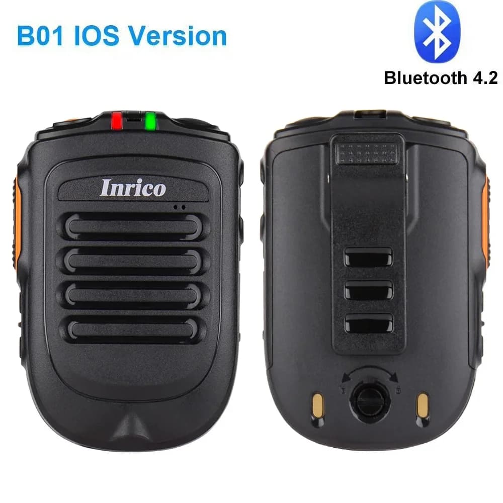 Inrico Wireless PTT Microhpone B02 for Ios Android T320 S200 S300 Network Radio 4G works with the application Zello Real-PTT