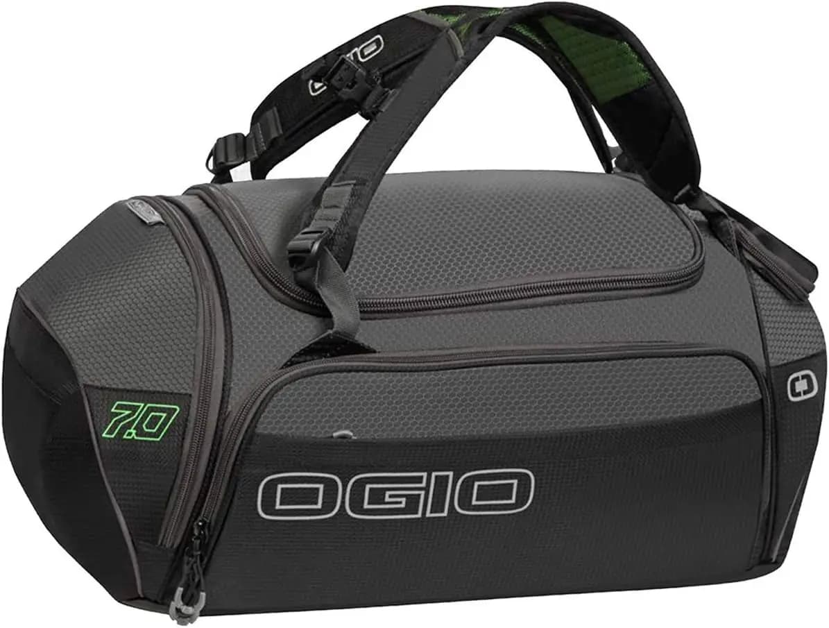 Borsa da viaggio con scomparto per dispositivi tecnologici, porta casco e scomparto per scarpe, ideale per viaggi e palestra