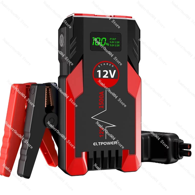 Avviatore di emergenza multifunzionale per avviamento di emergenza per auto portatile da 12 V con avviamento di emergenza per torcia