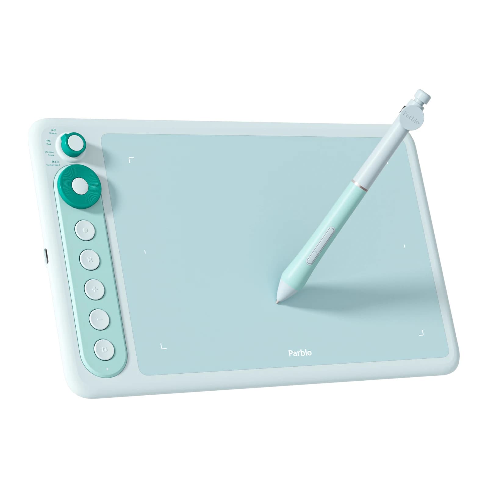 Parblo Intangbo X7 Tavoletta grafica Supporto Telefono Android Tavoletta da disegno digitale Tavoletta con penna per scrittura a mano 7,2 * 4,5 pollici