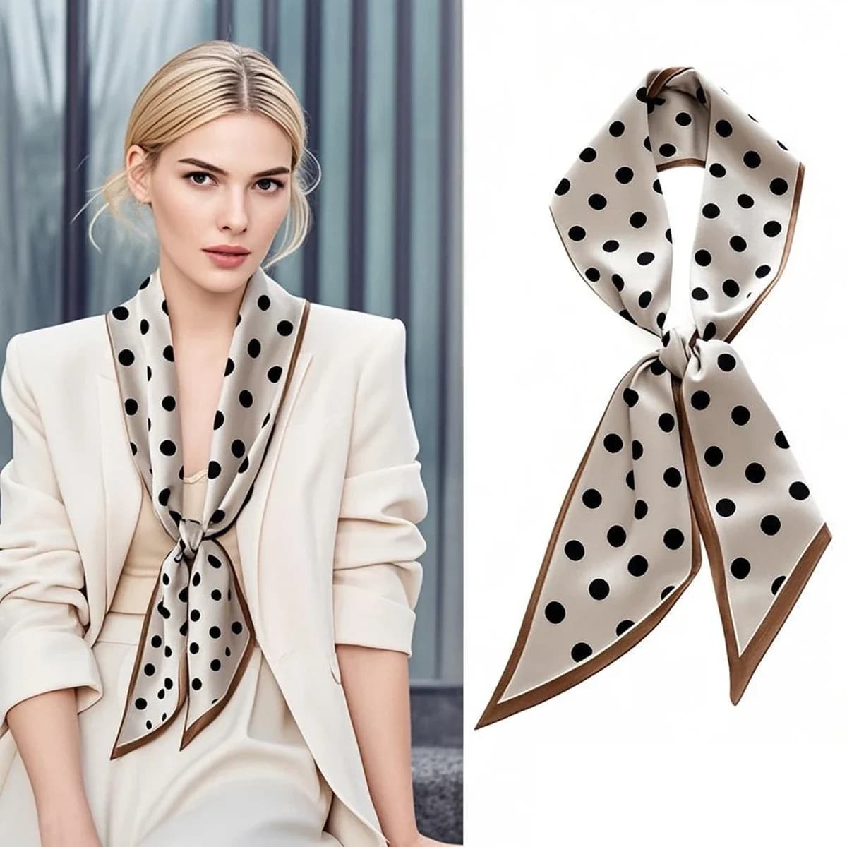 1pc piccola sciarpa di raso sciarpa decorativa per il collo fascia per capelli fascetta bandana, fascia per capelli, fascia per capelli ideale per vestire il tuo look