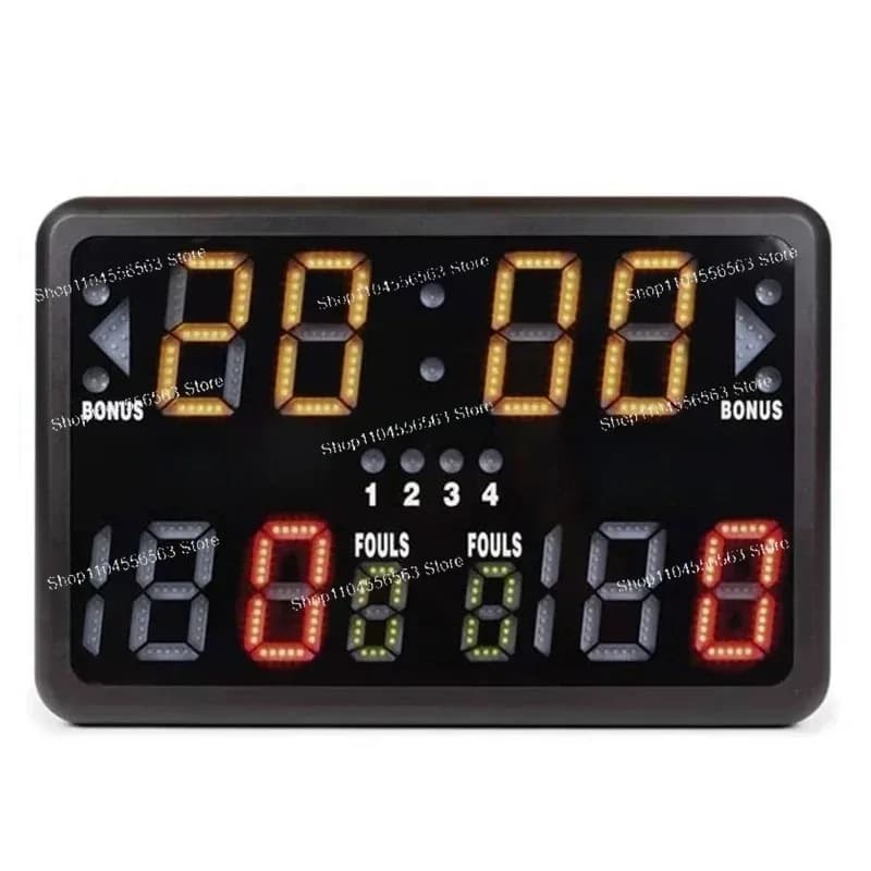 SK22 Large Screen LED Sports Scorer - 24-Second Countdown for Basketball/Football/Tennis/Volleyball & Sports Arena Matches