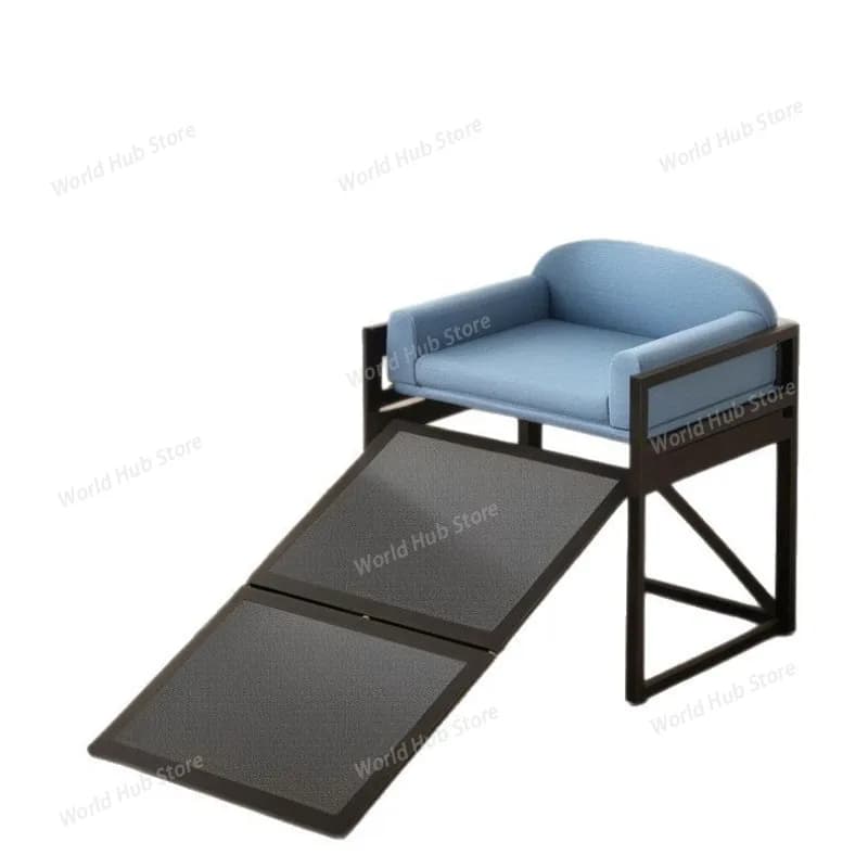 Divano letto per animali domestici in ferro battuto Design di sedia compagnia per quattro stagioni, letto per cani e gatti durevole con comodo cuscino