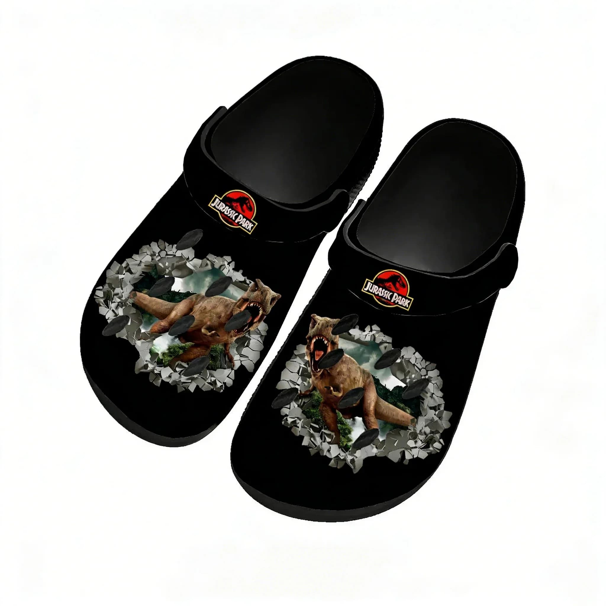 Scarpe Acquatiche Jurassic Park per Uomo, Donna e Adolescente, Antiscivolo, alla Moda, per Casa e Giardino, Sandali Personalizzati, Ciabatte Traspiranti con Fori per la Spiaggia