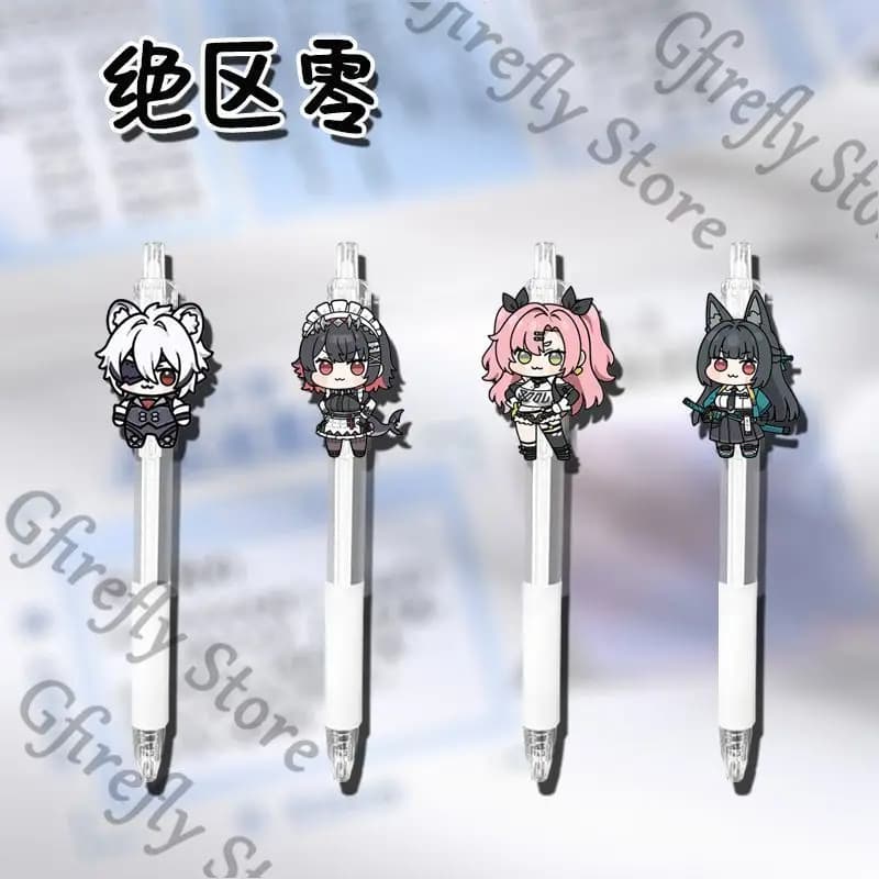 Zenless Zone Zero Anime Ambito ad asciugatura rapida Colleghi Scrittura Penna gel Cancelleria Nero Ellen Joe Regalo per esame per studenti