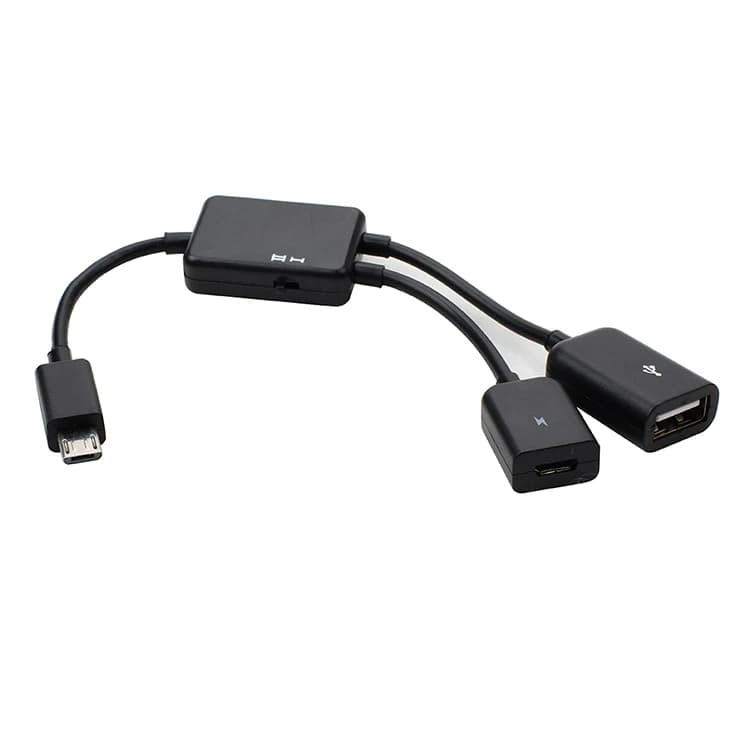 1Pc Micro USB HUB Concentratore Carica e Trasferimento Data Per WIN8-8.1-10 Laptop Notebook Tastiera Mouse