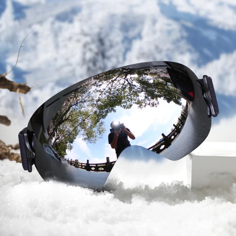 Occhiali da sci professionali da uomo UV400 Occhiali da sci da snowboard antiappannamento per adulti Occhiali da neve invernali ultraleggeri da donna