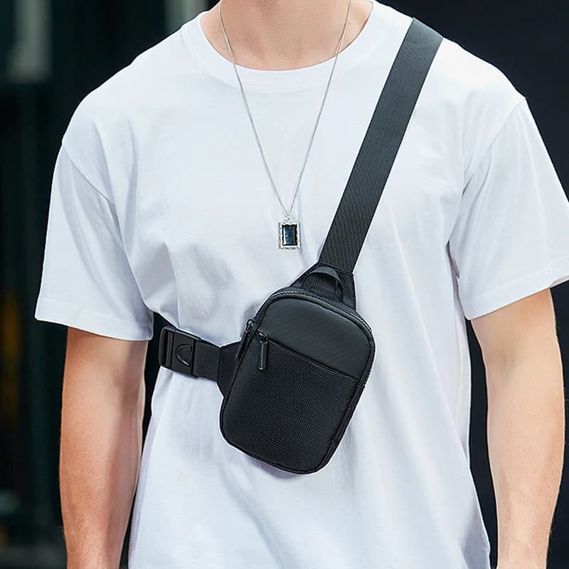 Borsa a tracolla da uomo Fashion Small Canvas Shoulder Crossbody Bags For Man Mini Sport Cross Handbag