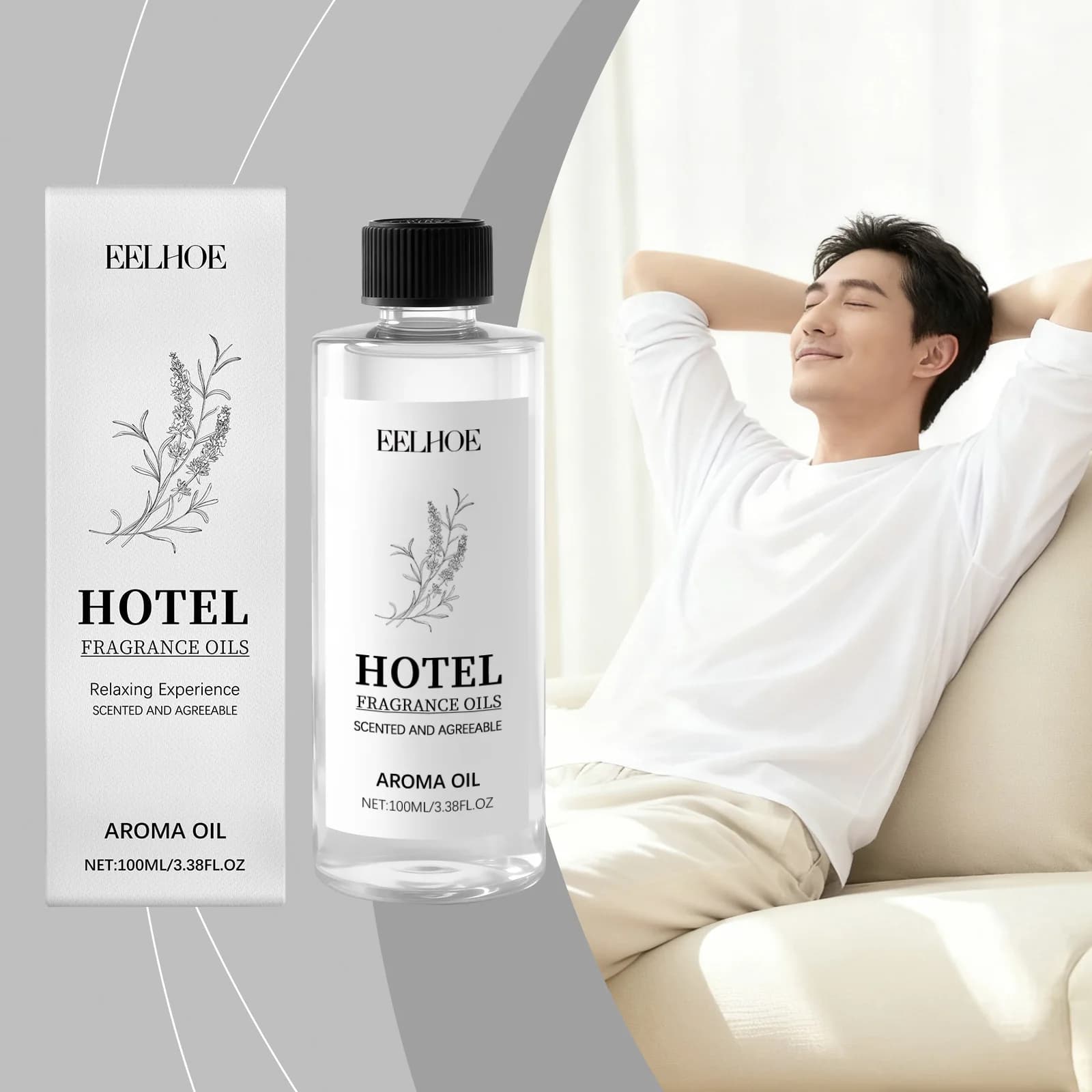Olio Essenziale di Lavanda, Fragranza a Lunga Durata, Aromaterapia Rilassante per Casa e Camera da Letto, Olio Aromatico per Umidificatore e Creazione di Candele