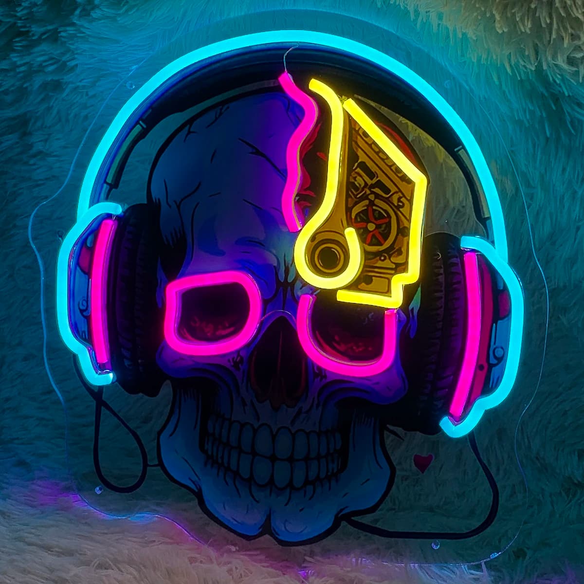 Luci decorative al neon a LED, luci ambientali, acrilico trasparente, insegne luminose, insegne luminose, personalizzabili