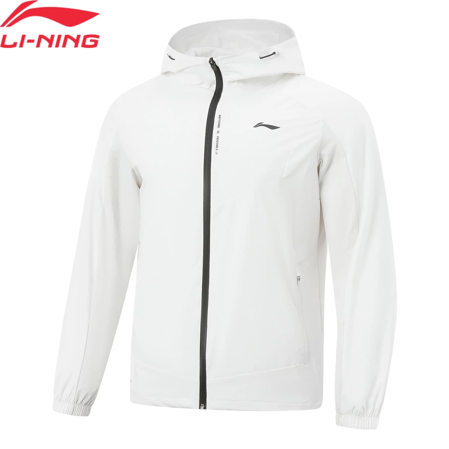 Giacca antivento da allenamento da uomo Li-Ning LN WATER PROOF 86% poliammide 14% elastan Giacche con cappuccio LiNing Fitness AFDW119