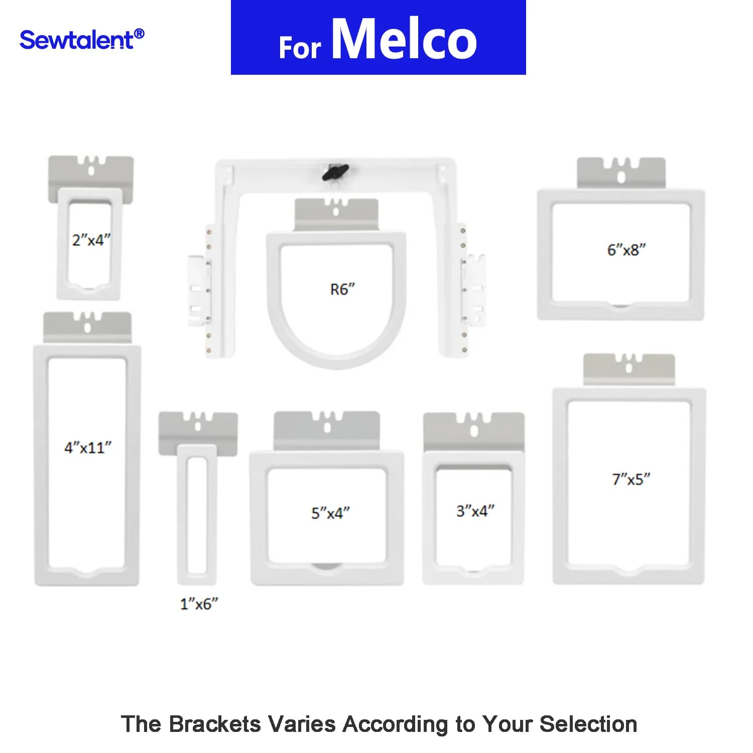 Macchina Melco Amaya Bravo XT/XTS EMT16X Plus Bernina E16 con kit telaio rapido magnetico 8in1 Cerchio da ricamo magnetico Cerchio potente