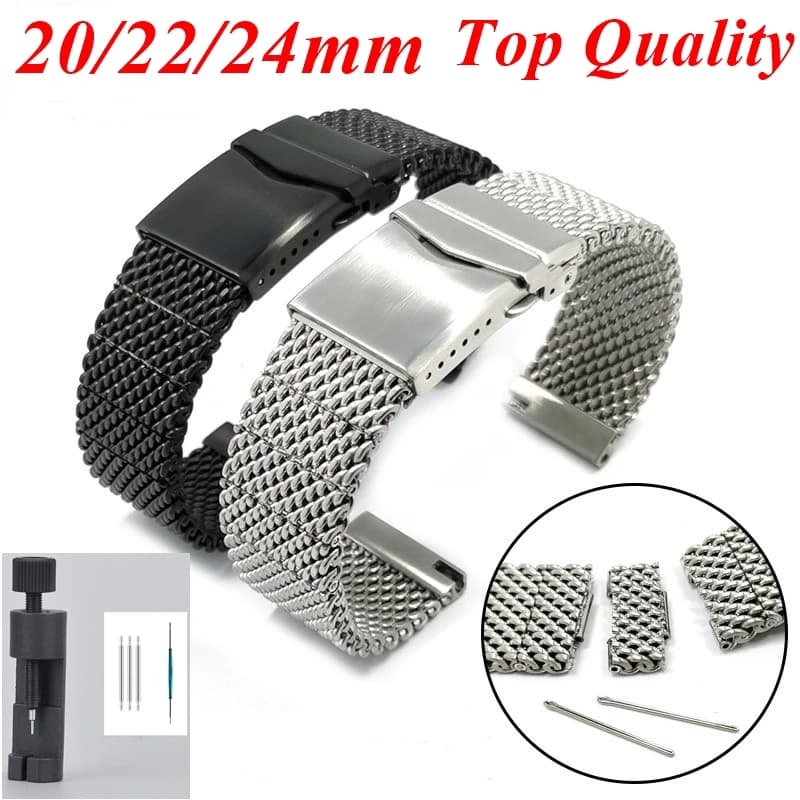 20/22/24mm HQ Milantis cinturino universale in metallo con striscia di acciaio per Breitling Superocean Heritage Citizen braccialetto da uomo regolabile