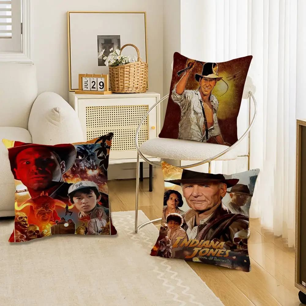 Fodera per cuscino I-Indiana J-Jones 45x45 cm, federa decorativa per divano e casa