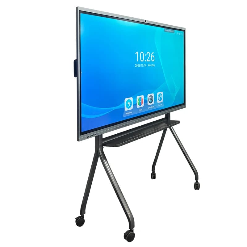 Interactive lavender with LCD Touch screen, Furniture and Support wheels, Video conferencing remote control