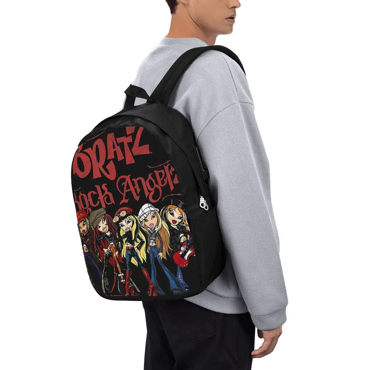Bratz Rock Angelz Group Shot Zaino da viaggio per notebook, borsa per computer, borsa da scuola per studenti universitari, borse a tracolla per laptop per uomo e donna