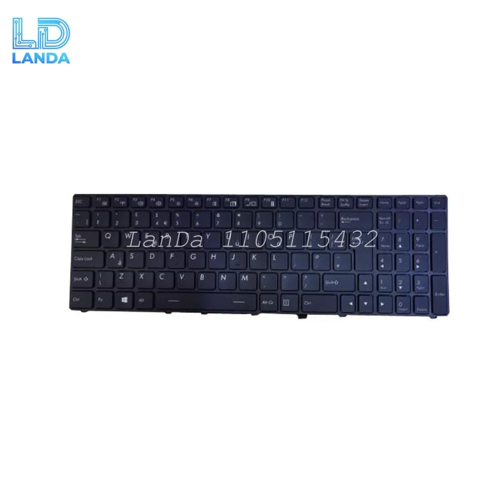 Tastiera retroilluminata per laptop US UK FR per Getac X500 G1 G2 X500G1 X500G2 V111418BK1 Inglese US Francese FR Regno Unito UK Con cornice