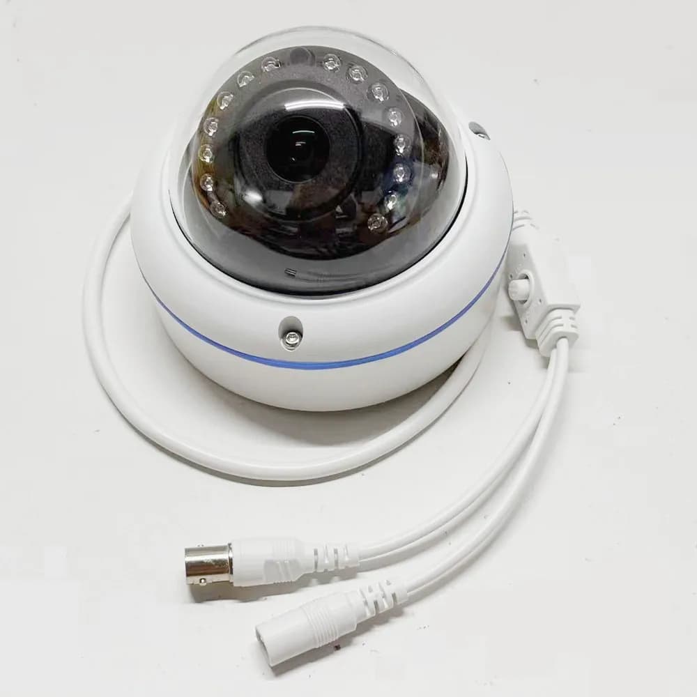 Telecamera Dome AHD da 5MP per Interni con Lente da 2.8mm o 1.7mm, Visione Notturna IR, Telecamera di Sorveglianza Analogica 1080P con Menu OSD su Cavo