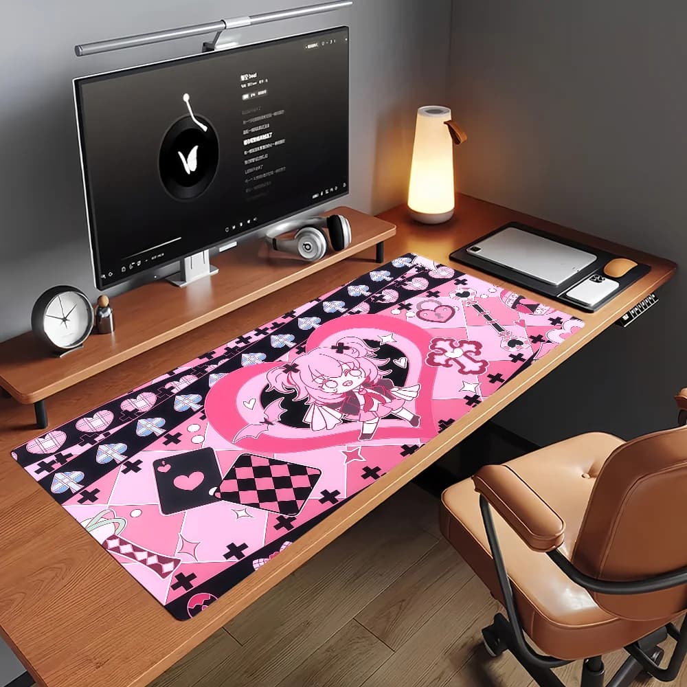 Tappetino per mouse Comic Shugo Chara, tappetino per computer in gomma antiscivolo, tappetino per computer Gamer Balance Decoracion, tappetino per laptop, ufficio, grande