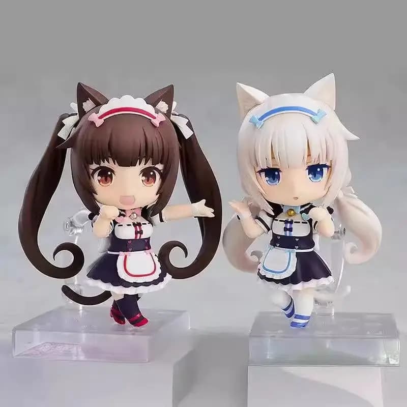 1238 1248 Nekopara Nendoroid Anime Chocolat Vanilla Cute 10cm Action Figure Articolate da Collezione, Modellini Trendy, Giocattoli Regalo
