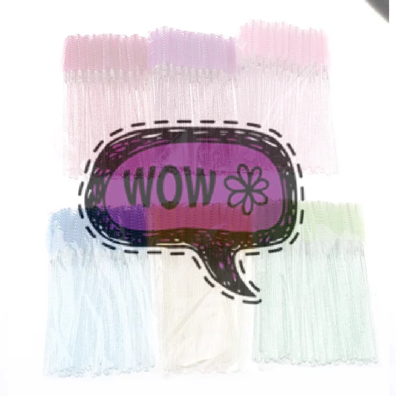 50 pieces of crystal eyelash brushes, hair extension combs, mascara applicators, professional make-up tools, eyelash brushes.