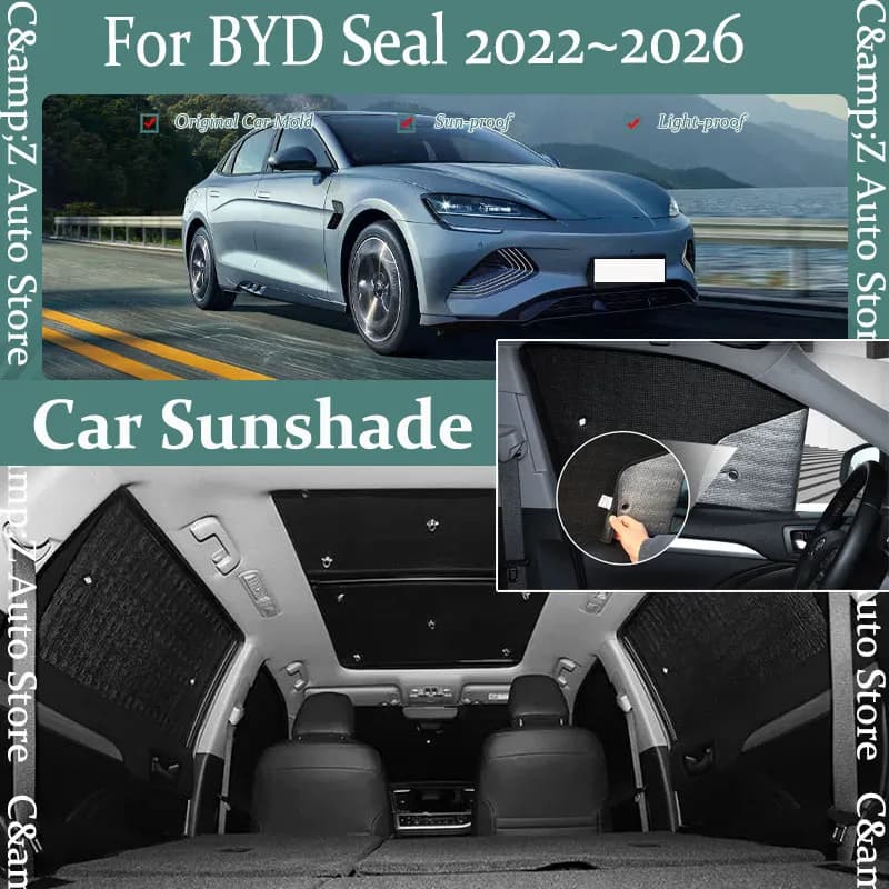Visiera parasole per auto per BYD Seal EK 2022 2023 2024 2025 2026 Scudi anti-UV Finestrino laterale Parasole Parabrezza Copertura Accessori auto