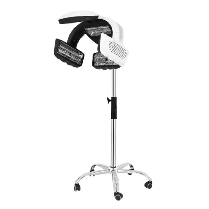 Vaporizzatore per Capelli con Riscaldatore al Quarzo e Ventola per Distribuzione Uniforme del Calore, Attrezzatura Professionale per Parrucchieri, Asciugacapelli da Salone con Supporto