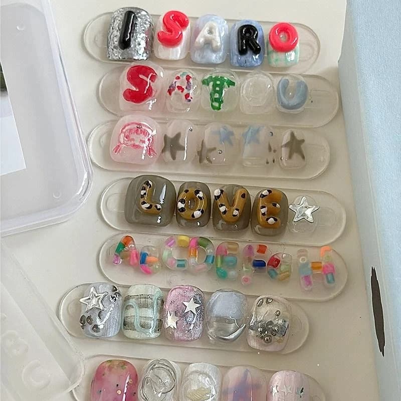 Silicone Alphabet Nail Art Mold Non Stick Design 26 Letters Perfect For DIY Nail Resin Crafts 3D Carving Silicone Template DIY