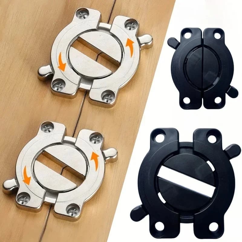 Connettore di giunzione da tavolo Mobili da tavolo Cerniere pieghevoli Blocco con fibbia Combinazione da tavolo Elementi di fissaggio per pannelli di legno