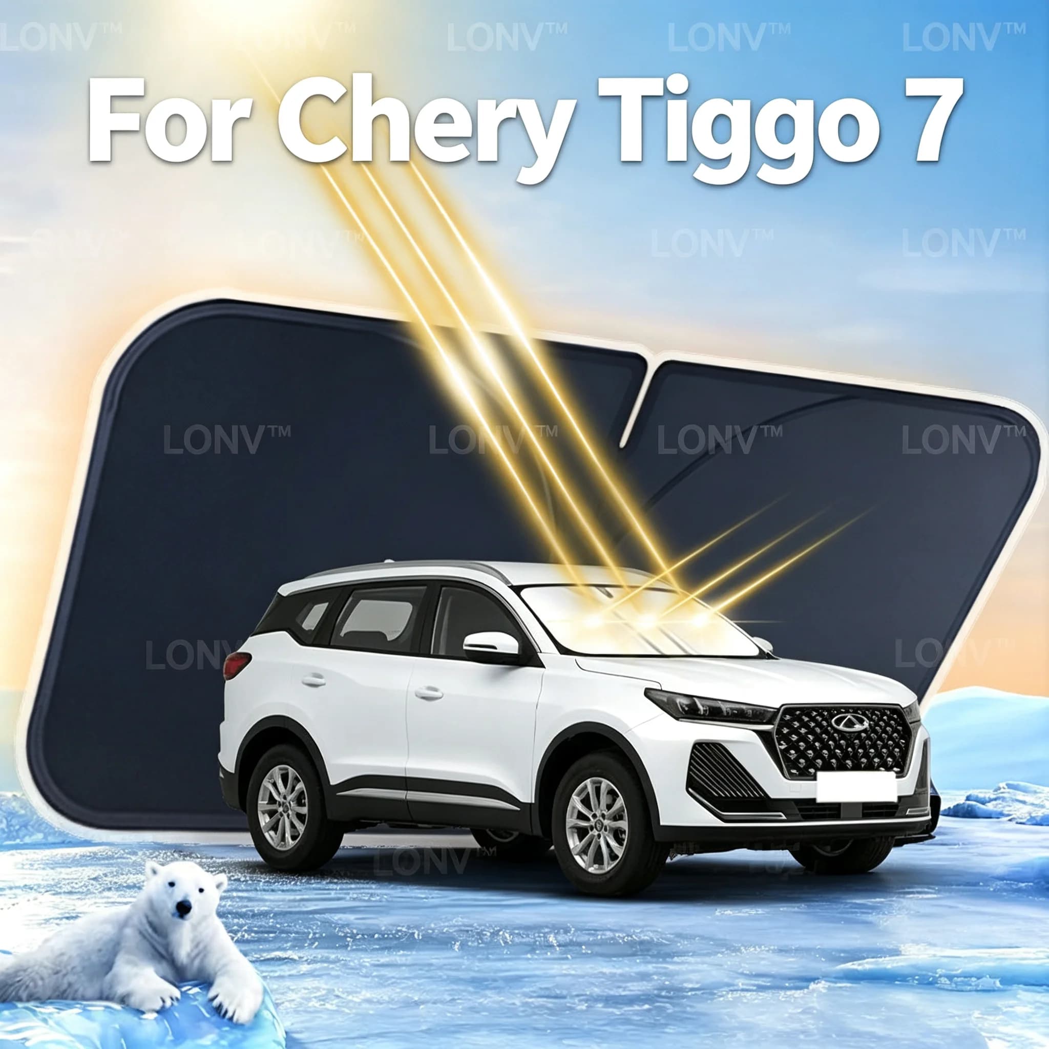 For Chery Tiggo 7 Ebro S700 DR 6.0 2026 2027 2025 Car Sunshade Front Windshield Shade Cover Car Heat Insulation Accessories