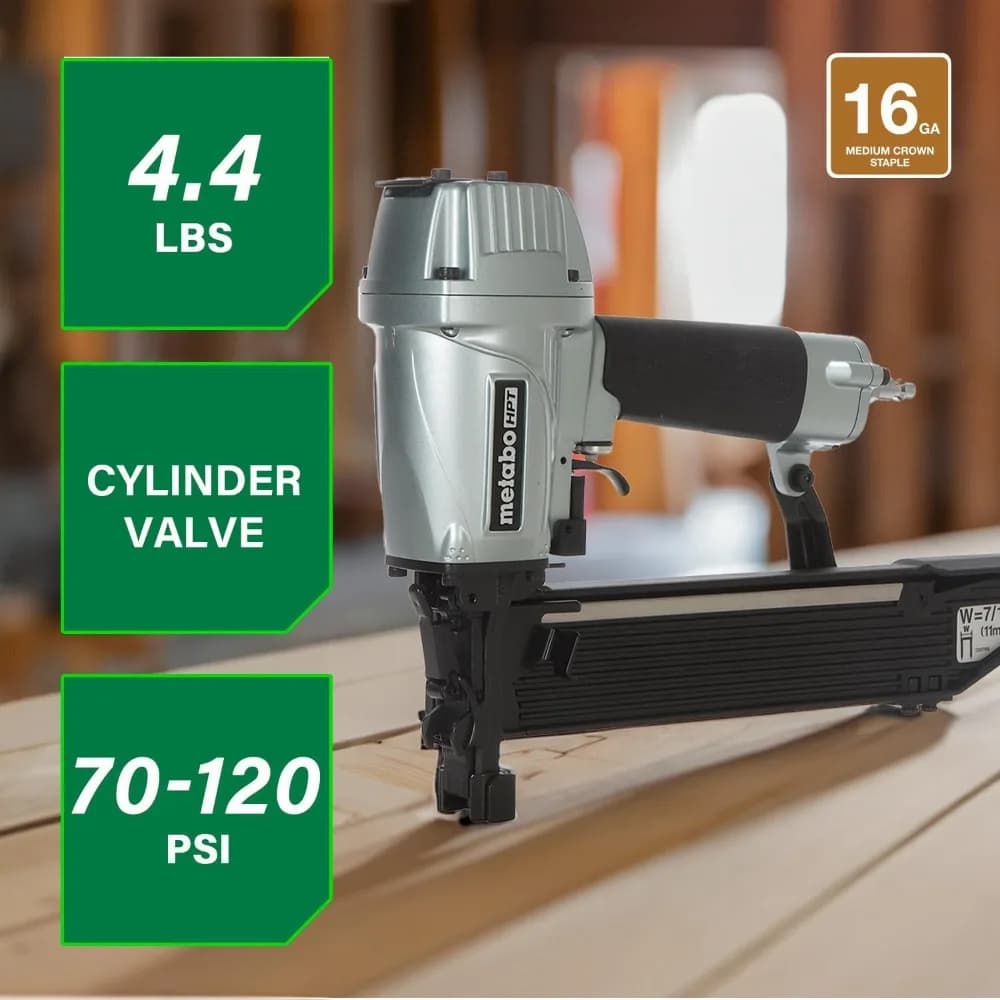 7/16 pollici. Cucitrice a corona standard, marchio Pro preferito di chiodatrici pneumatiche, calibro 16, punti da 1" a 2"