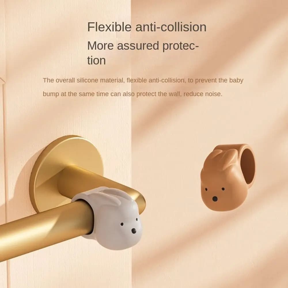 Nuova maniglia per porta in silicone Crash Pad Protezioni murali Anti-danno Fermaporta Raccordi per mobili Tappetino di protezione Porta