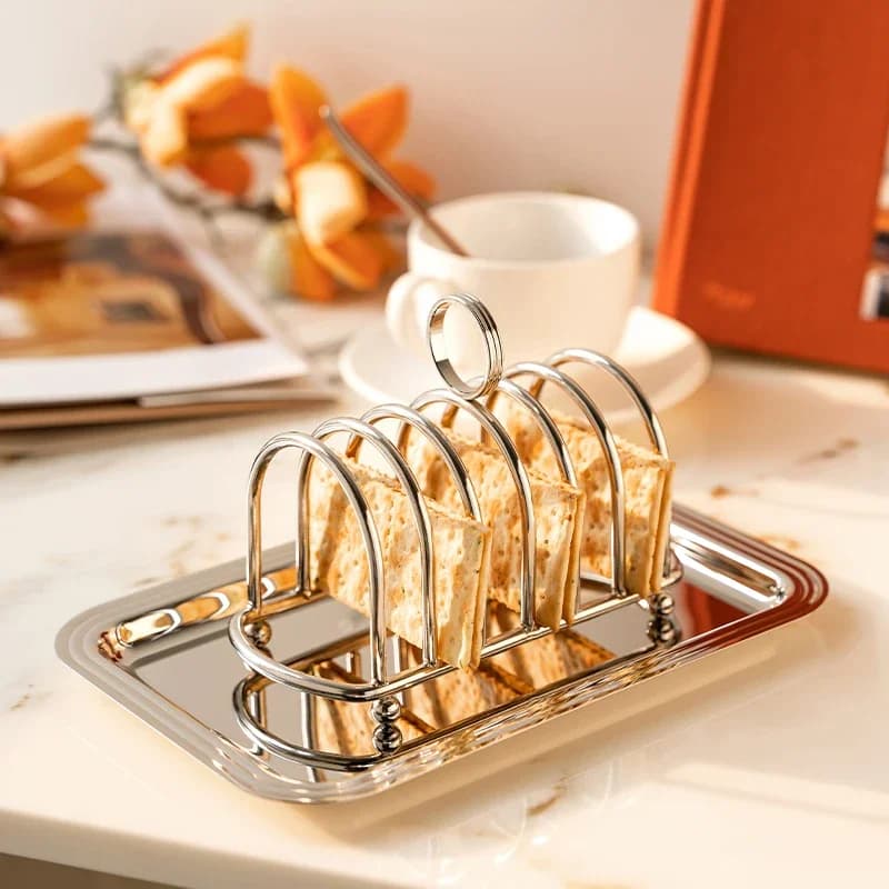 Rectangular Food Display Tool for Toast and Stainless Steel Bread for Air Frying Accessories Food Tools Kitchen Toast Grid